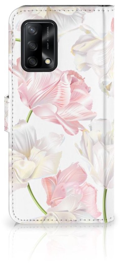 Étui pour téléphone portable OPPO A74 4G portefeuille livre étui cadeau pour Maman Lovely fleurs