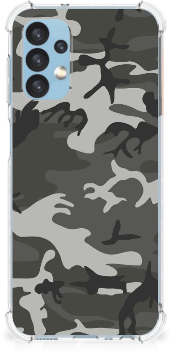 Samsung Galaxy A13 (4G) Doorzichtige Silicone Hoesje Army Light