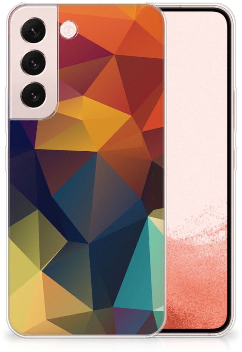 Samsung Galaxy S22 TPU Hoesje Polygon Color
