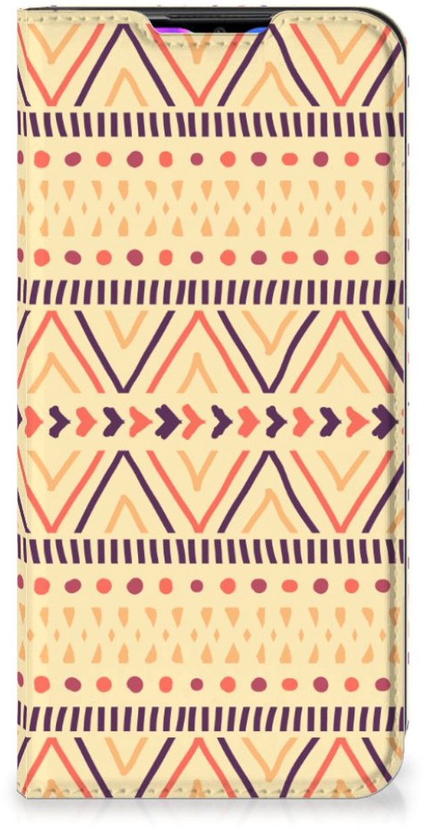 Xiaomi Redmi 9 Hoesje met Magneet Aztec Yellow