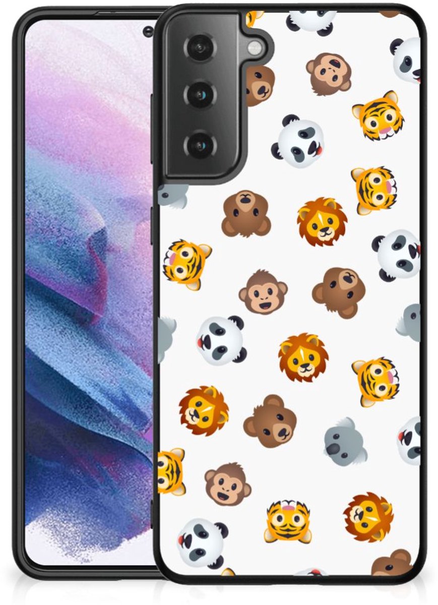 Back Case voor Samsung Galaxy S21 Plus Dieren Emojis