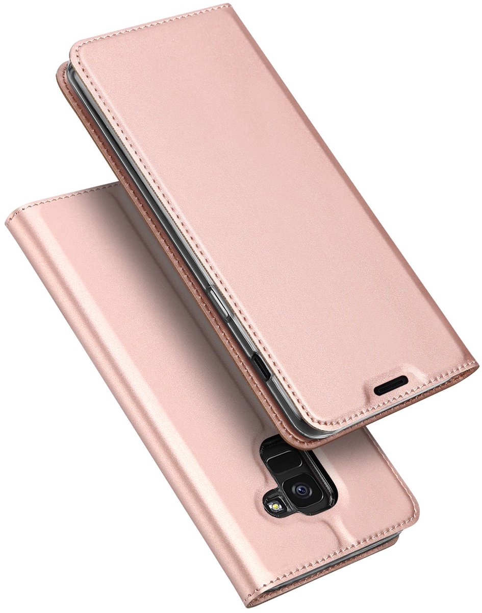 Boekhoesje voor Samsung Galaxy J6 2018 Hoesje Rose met Pashouder