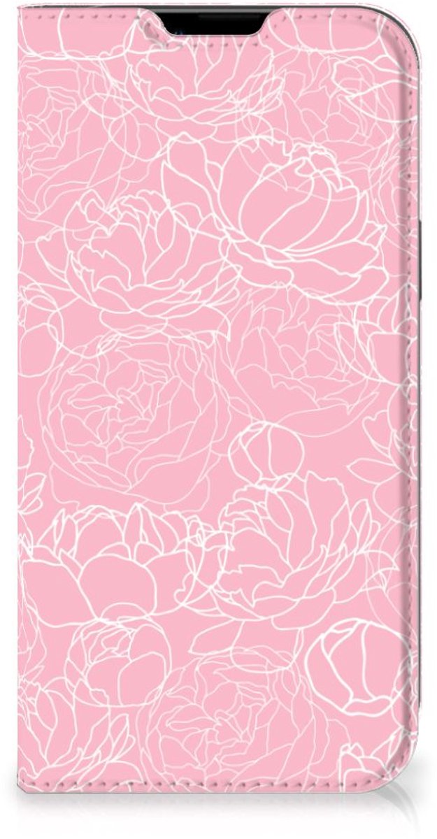 Apple iPhone 14 Plus Smart Cover White Flowers