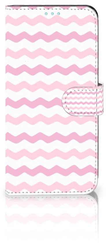 Étui pour téléphone portable OPPO A76 | A96 Coque design Vagues Rose