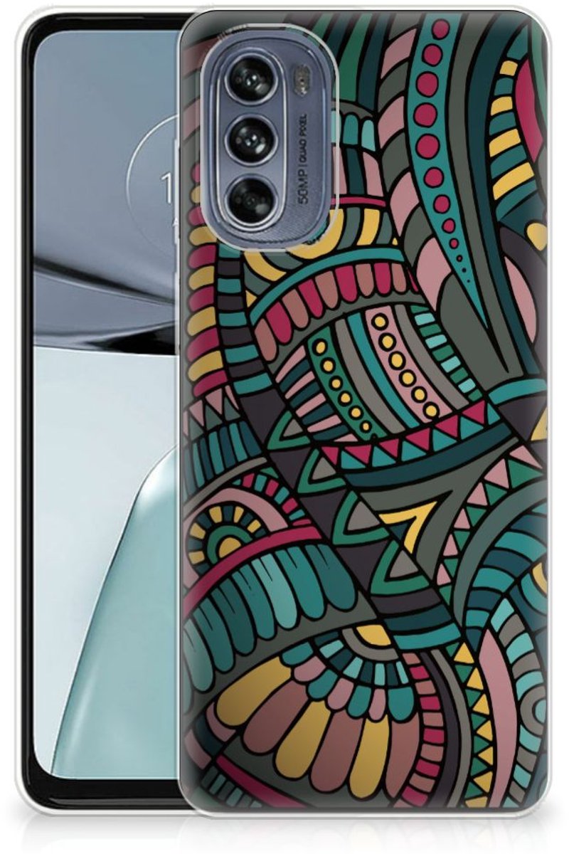 TPU Hoesje voor Motorola Moto G62 5G TPU bumper Aztec
