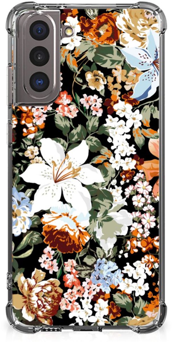 Case voor Samsung Galaxy S21 Dark Flowers