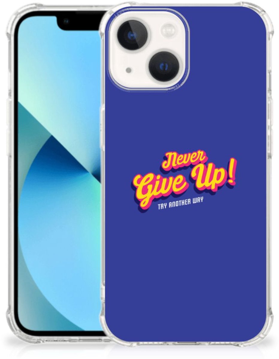 iPhone 13 mini Telefoonhoesje met tekst Never Give Up