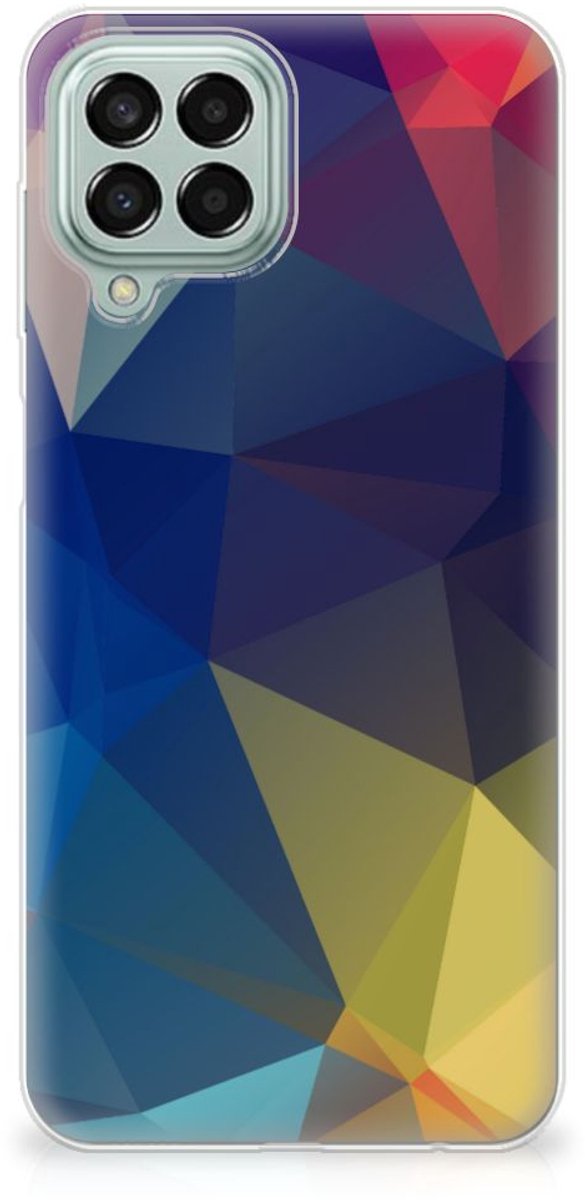 Samsung Galaxy M33 TPU Hoesje Polygon Dark