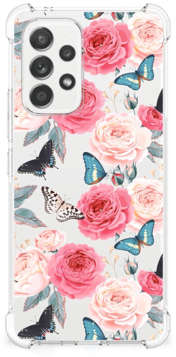 Samsung Galaxy A53 5G Case Butterfly Roses
