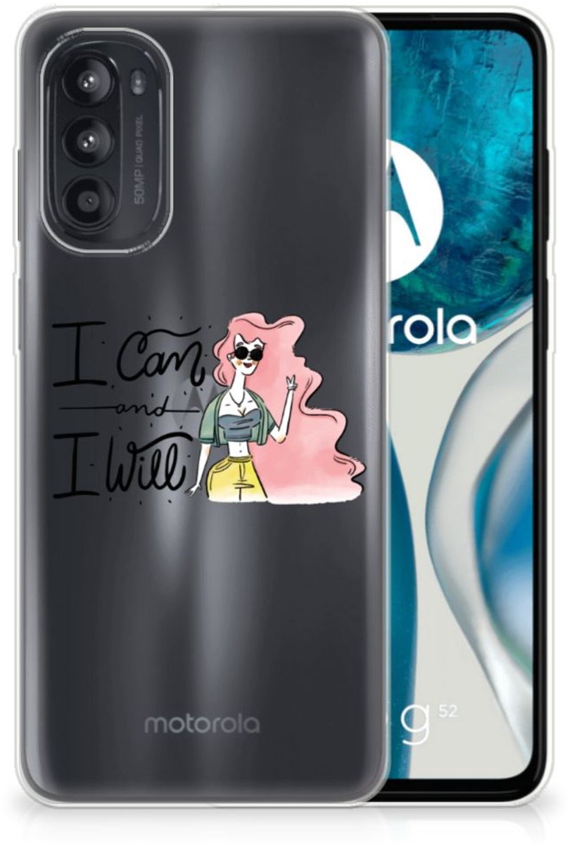 Motorola Moto G52/G82 Telefoonhoesje met Naam i Can