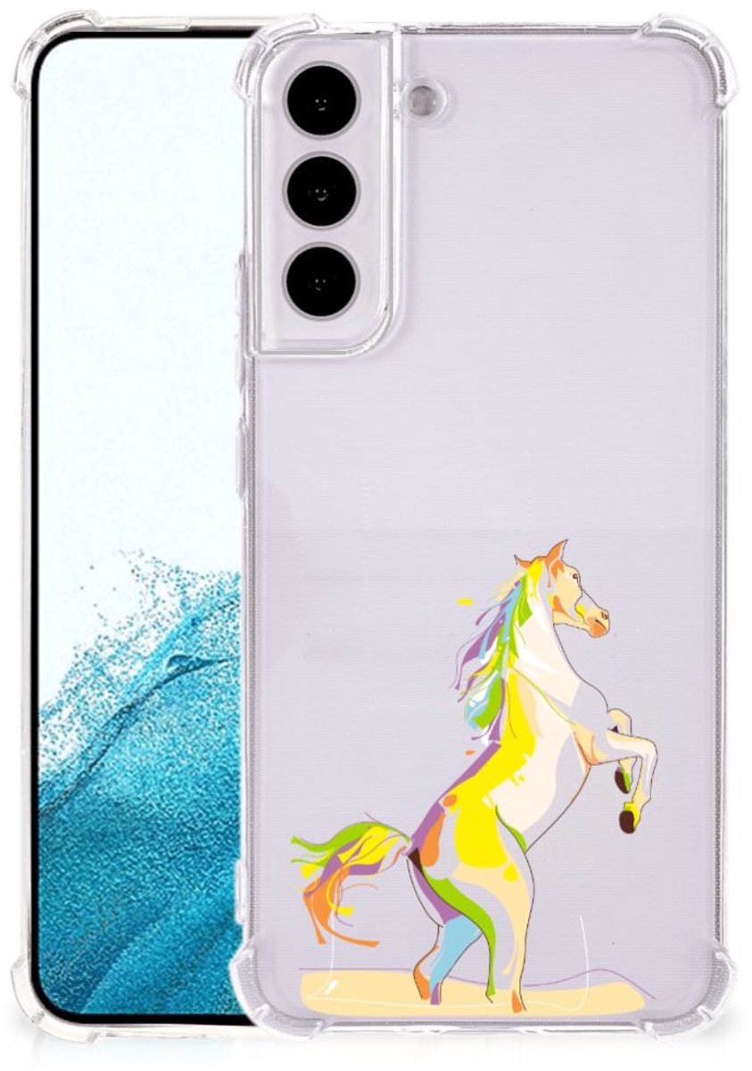 Samsung Galaxy S22 Plus Stevig Bumper Hoesje Horse Color