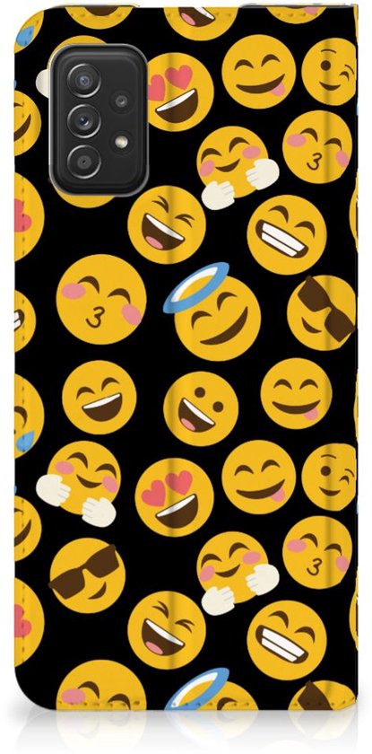 Coque de portable Samsung Galaxy A03s Flip Cover Emoji