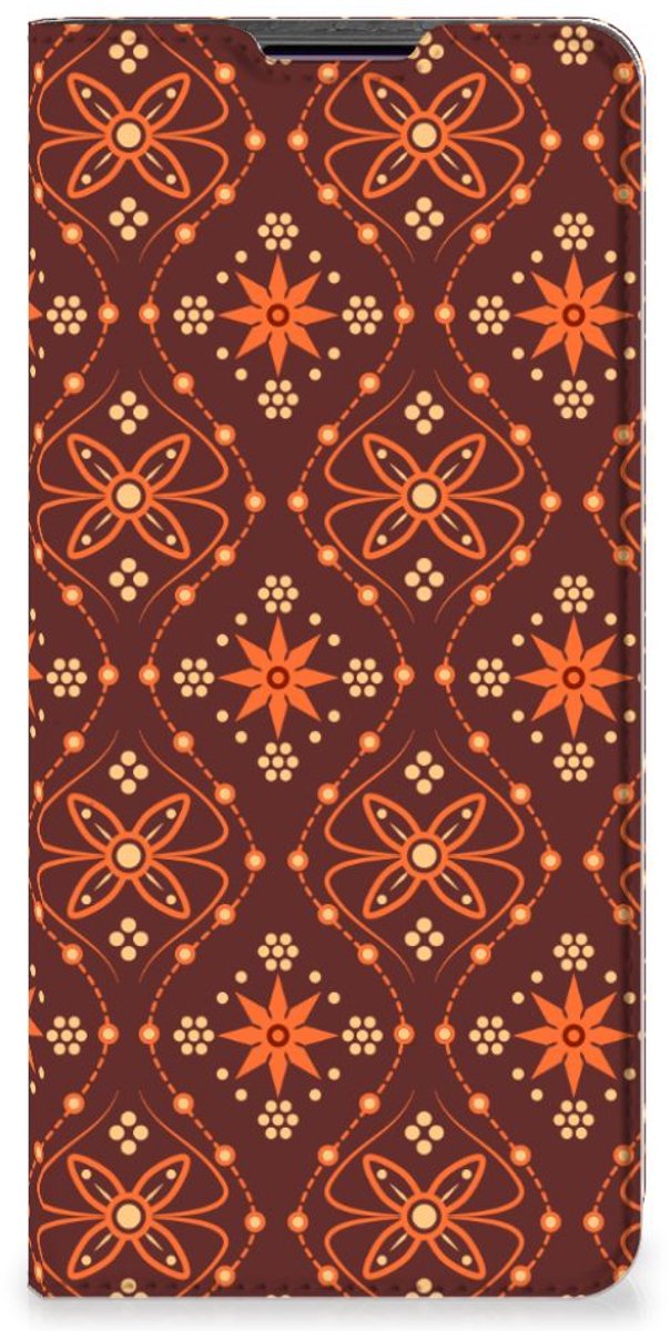 Book Case voor Motorola Edge 30 Pro Hoesje met Magneet Batik Brown
