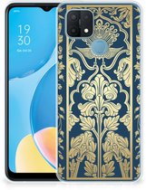 Coque arrière Coque en Siliconen Coque OPPO A15 Personnaliser Fleurs dorées