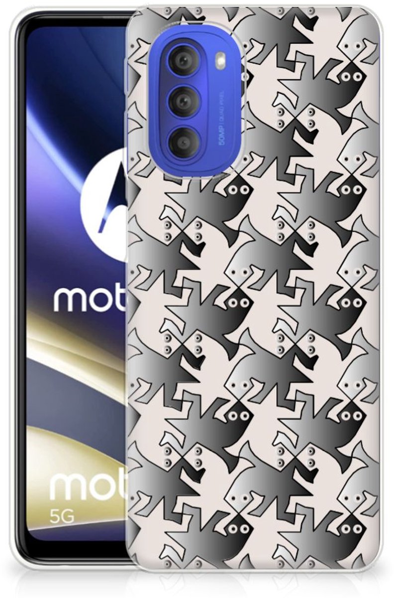 Motorola Moto G51 5G TPU Hoesje Salamander Grey