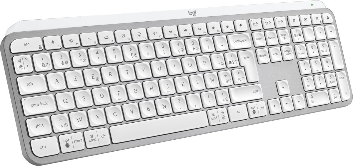 Logitech MX Keys S - Draadloos Toetsenbord - Qwerty US international - Pale Grey