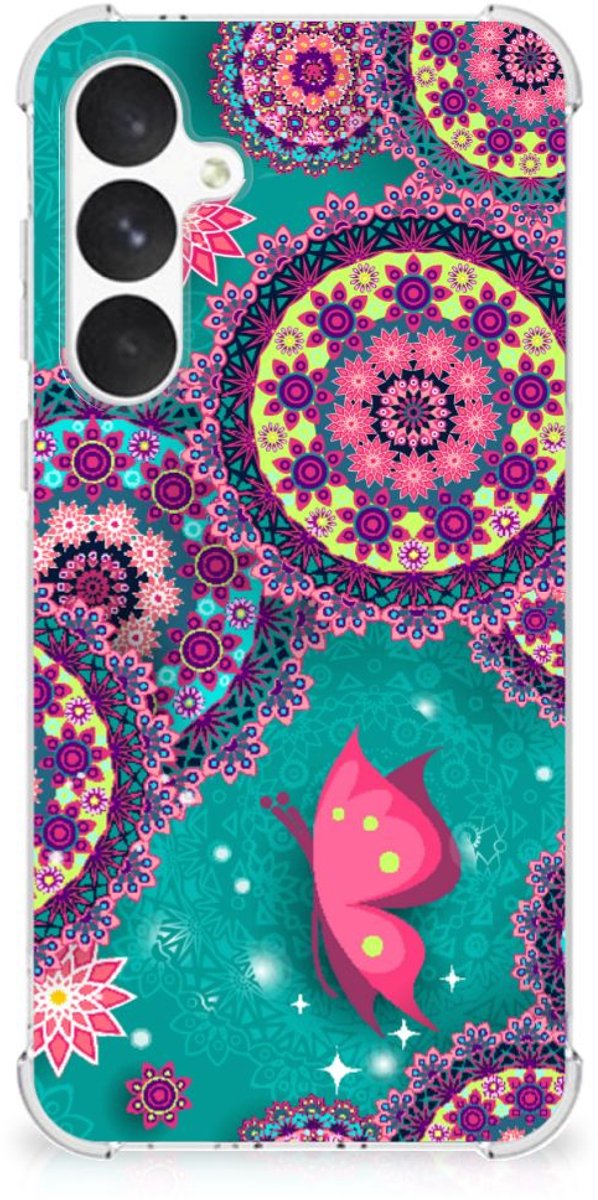 Samsung Galaxy A55 Back Cover Cirkels en Vlinders