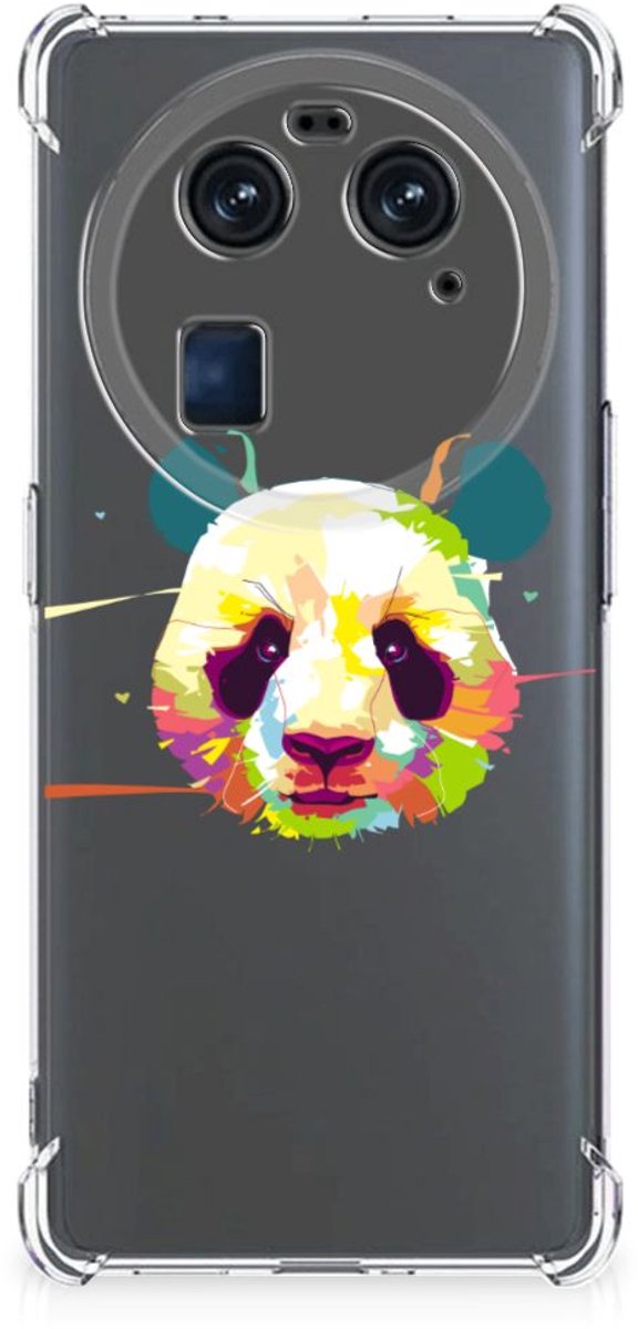 OPPO Find X6 Stevig Bumper Hoesje Panda Color