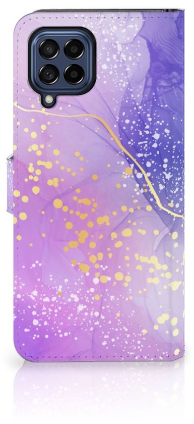 Coque adaptée au Samsung Galaxy M53 Aquarelle Violet
