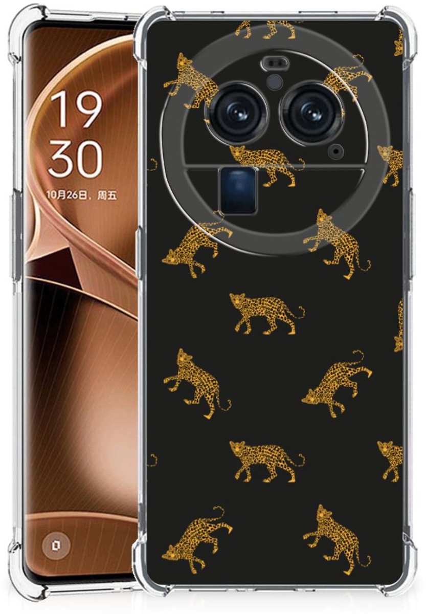 Back Cover voor Case Anti-shock voor OPPO Find X6 Pro Leopards