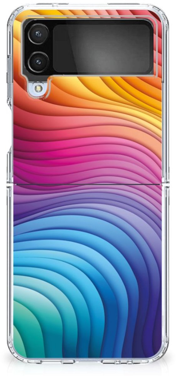 TPU Hoesje voor Samsung Galaxy Z Flip 4 Regenboog