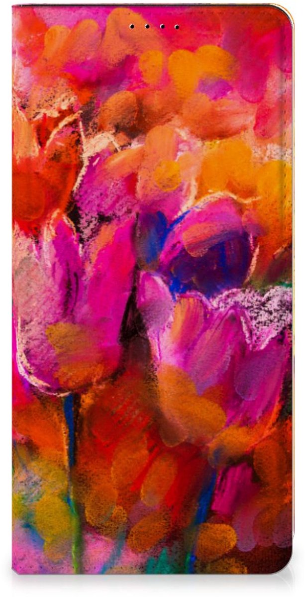 Bookcase Samsung Galaxy A15 Tulips