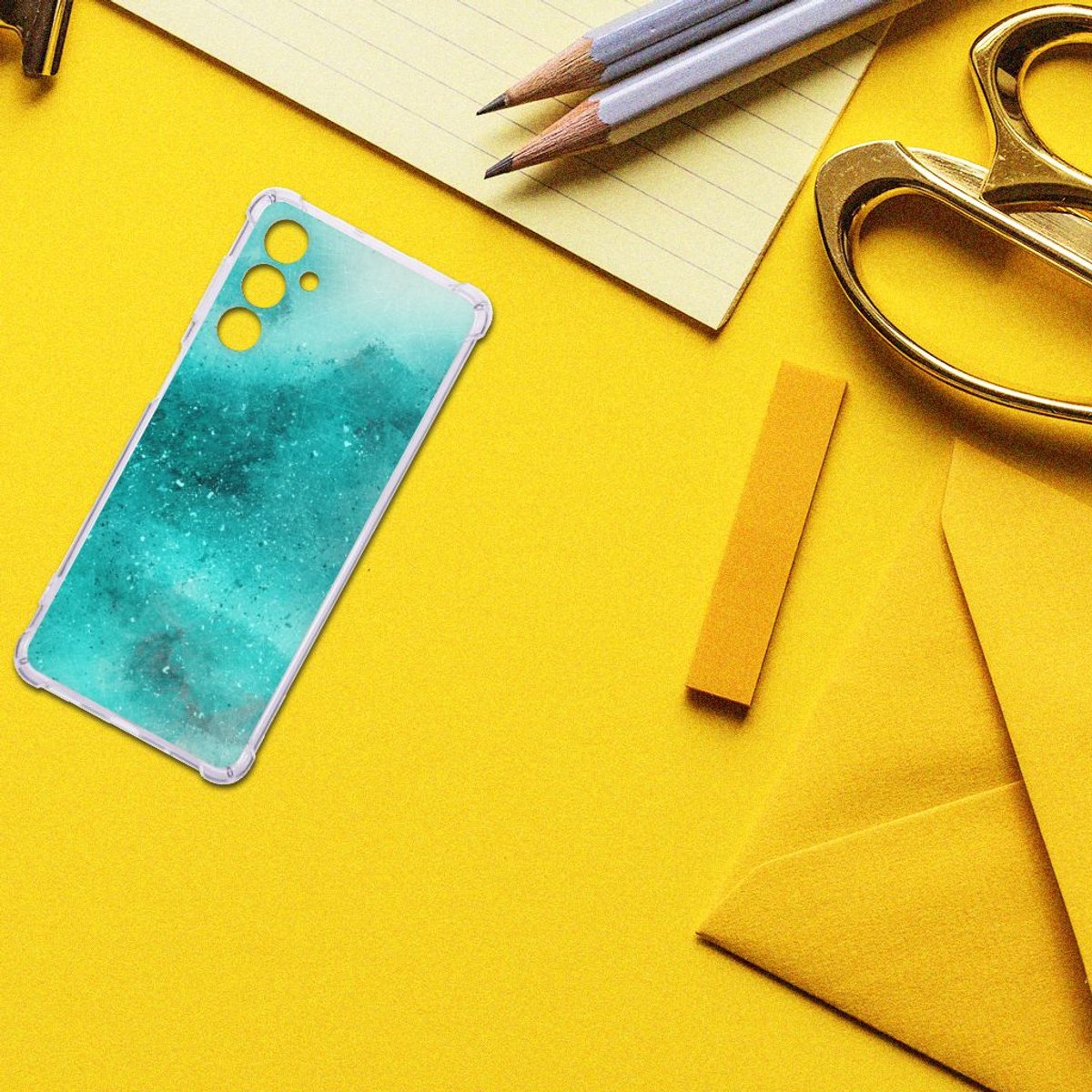Back Cover Samsung Galaxy M54 Painting Blue