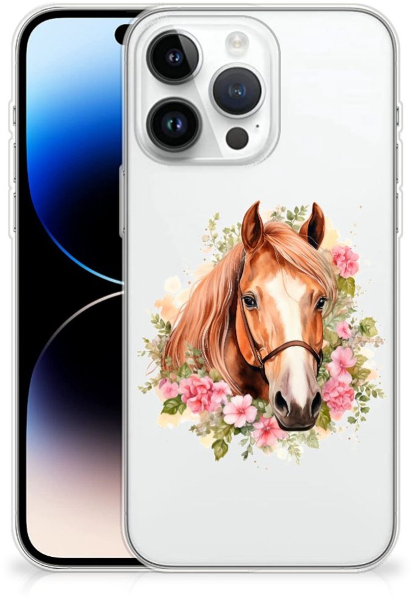 TPU Hoesje voor iPhone 14 Pro Max Paard