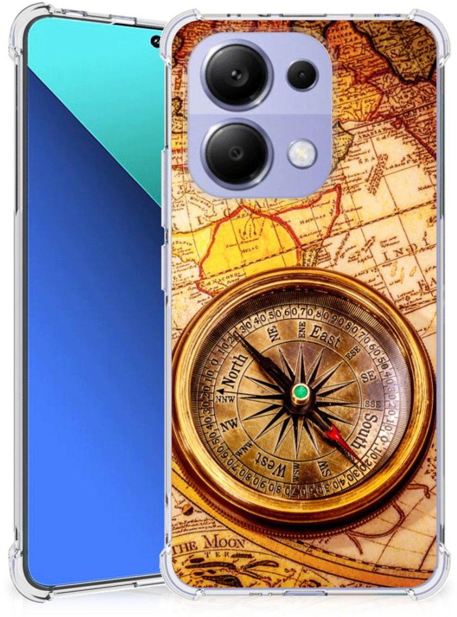 Xiaomi Redmi Note 13 4G Telefoonhoesje met valbescherming Kompas