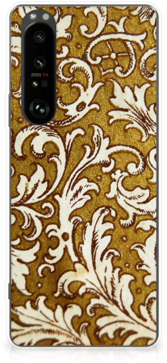 Siliconen Hoesje Sony Xperia 1 III Barok Goud
