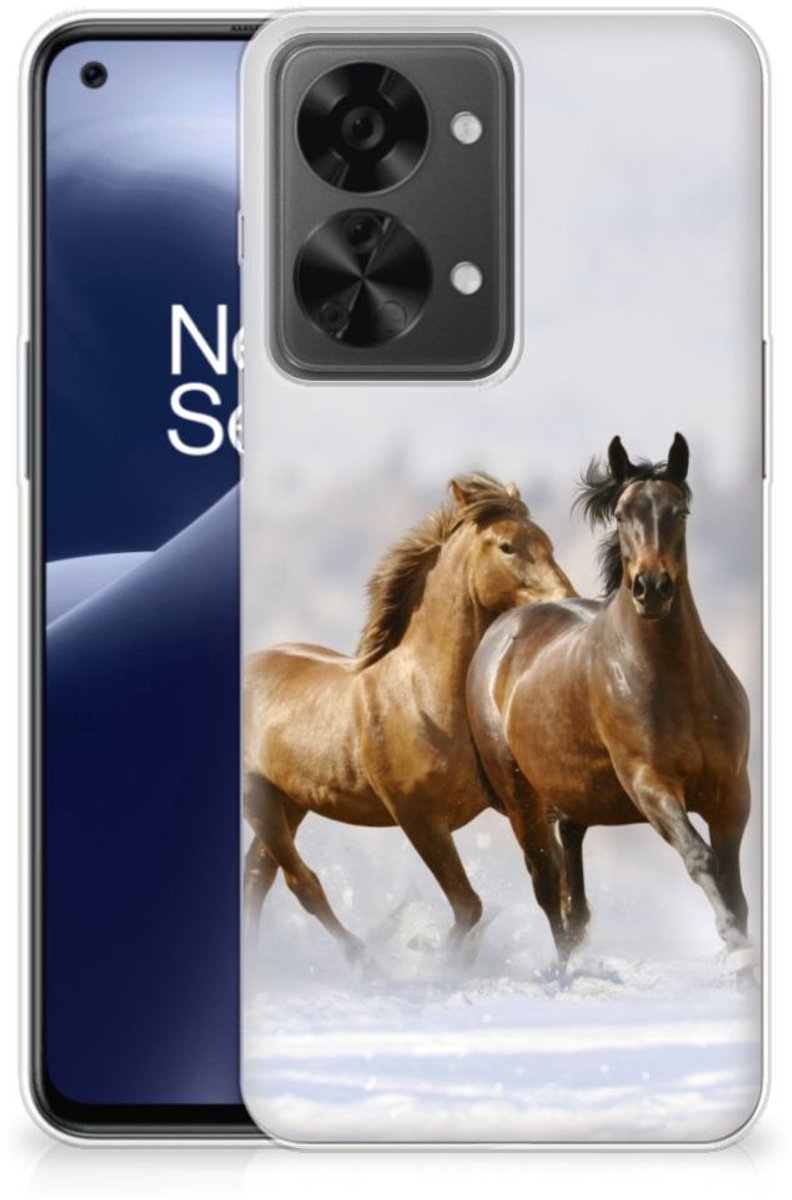 OnePlus Nord 2T TPU Hoesje Paarden
