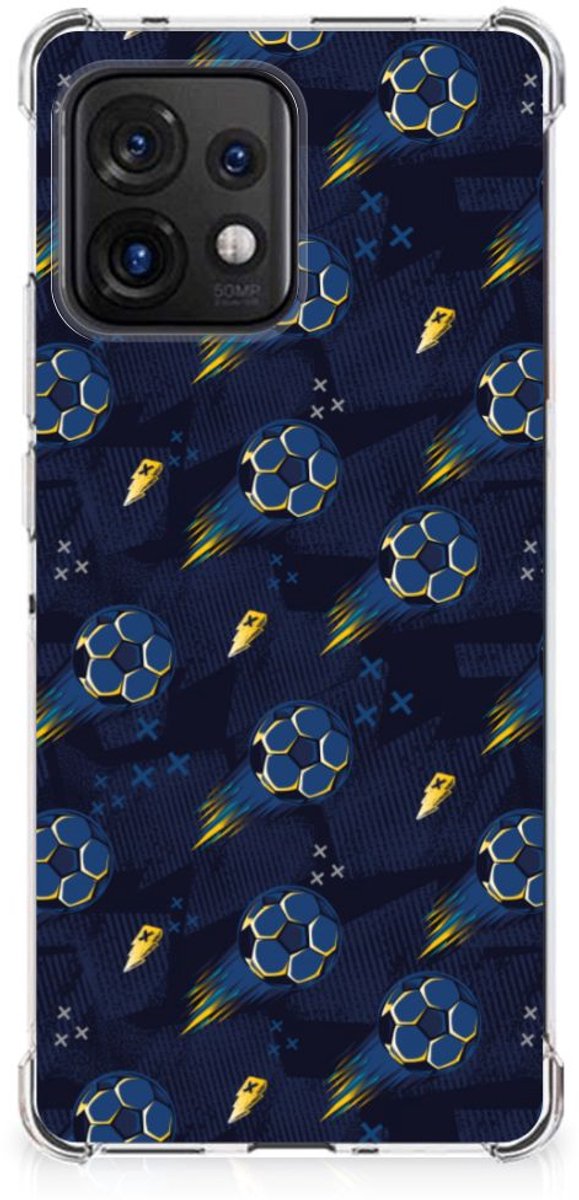 Doorzichtige Silicone Hoesje voor Motorola Edge 40 Pro Voetbal