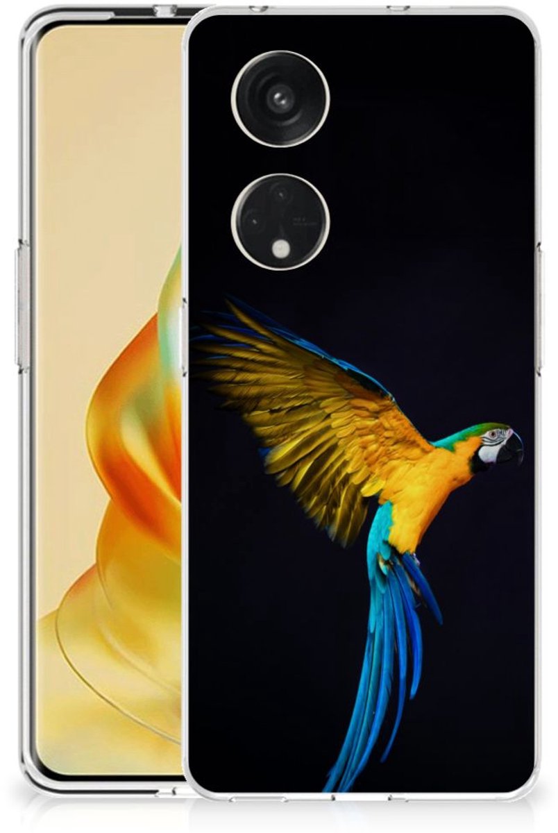OPPO Reno8 T 5G TPU Hoesje Papegaai