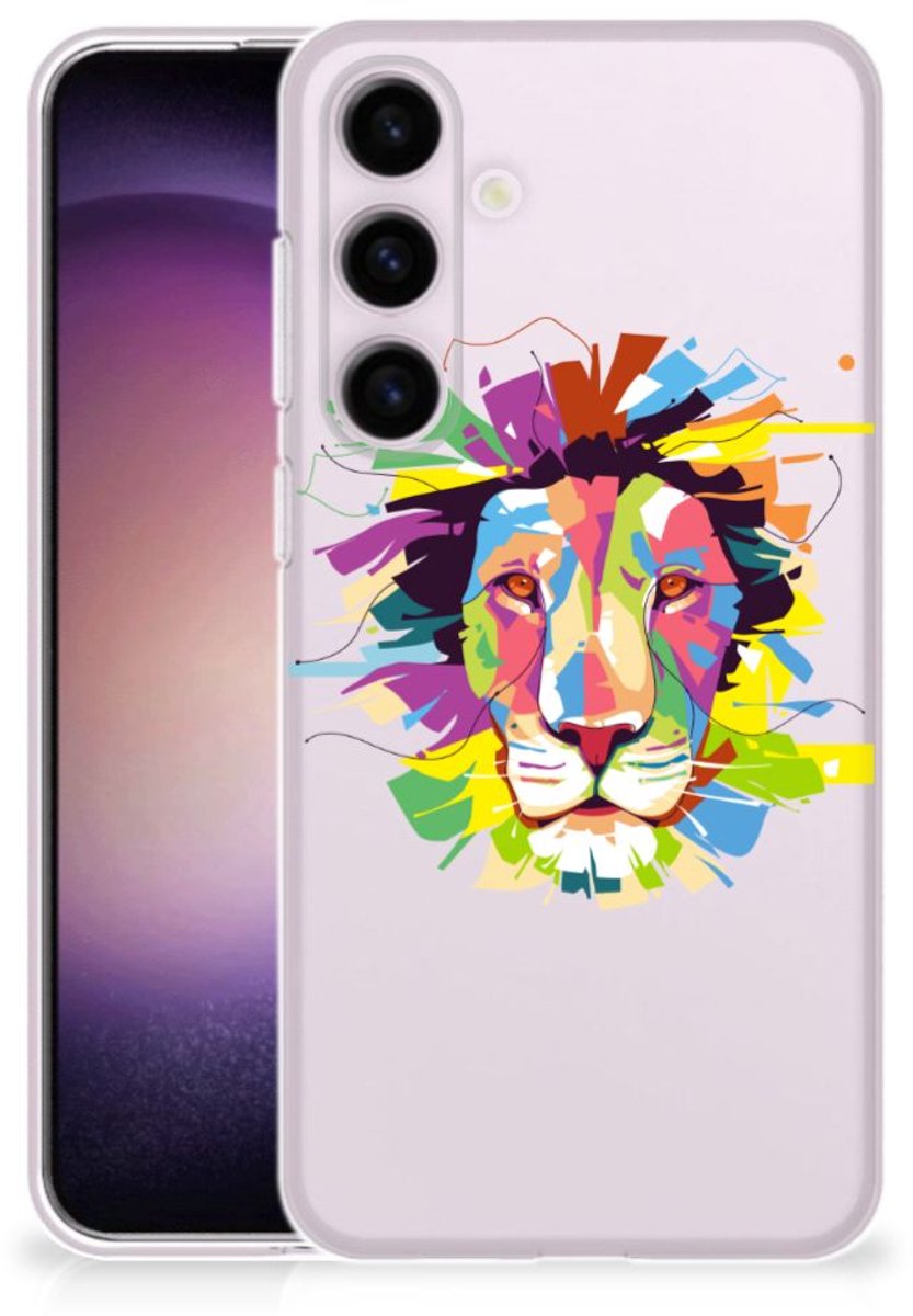 Samsung Galaxy S24 Telefoonhoesje met Naam Lion Color
