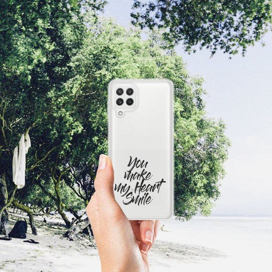 Coque de Protection pour Samsung Galaxy A22 4G | M22 Coque Heart Smile