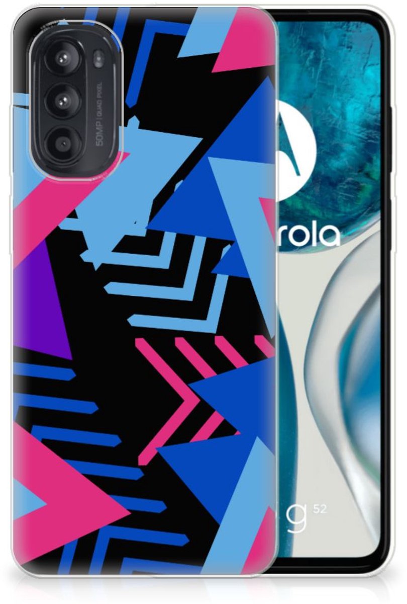 Motorola Moto G52/G82 TPU Hoesje Funky Triangle