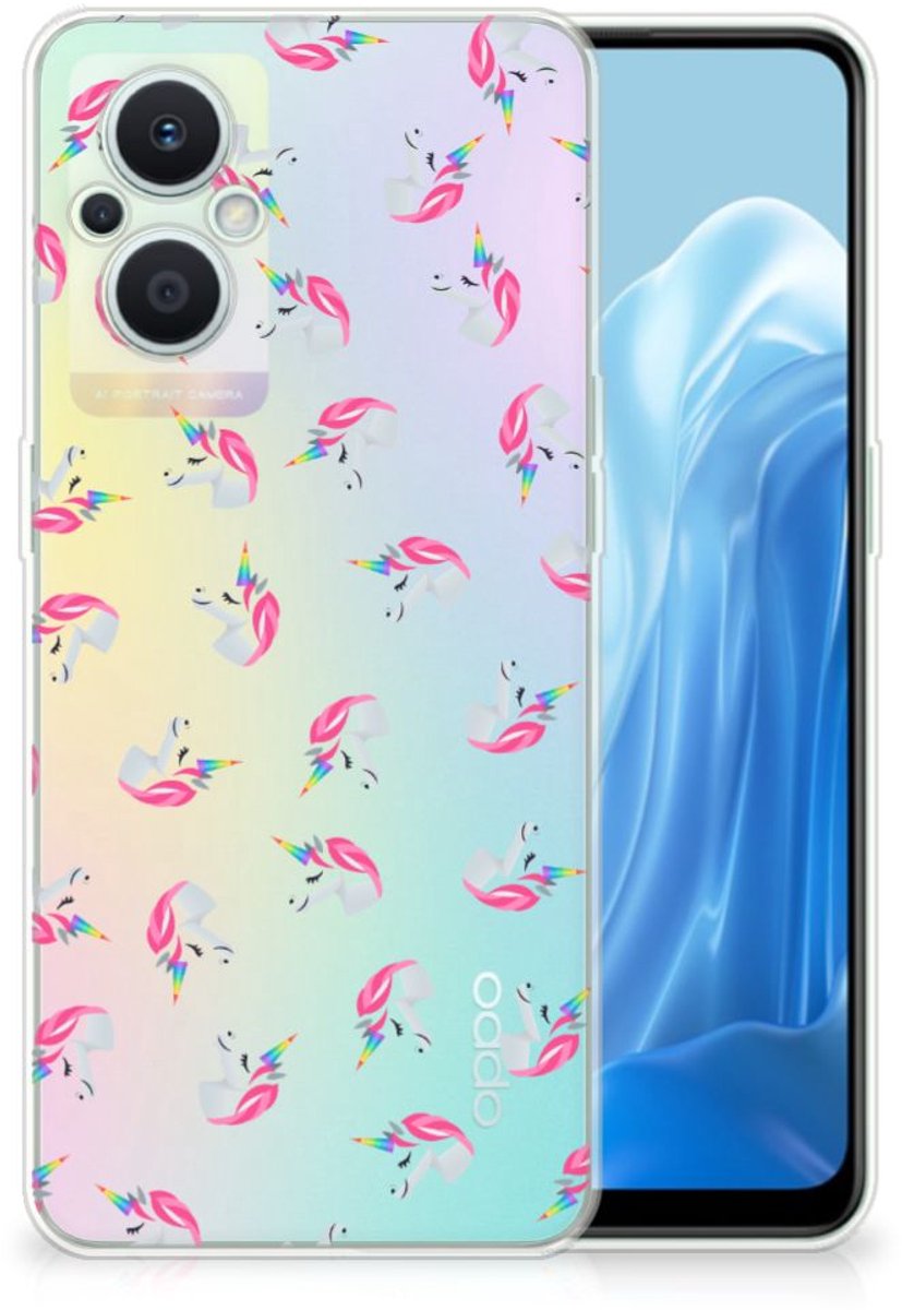 TPU bumper voor OPPO Reno8 Lite Unicorns