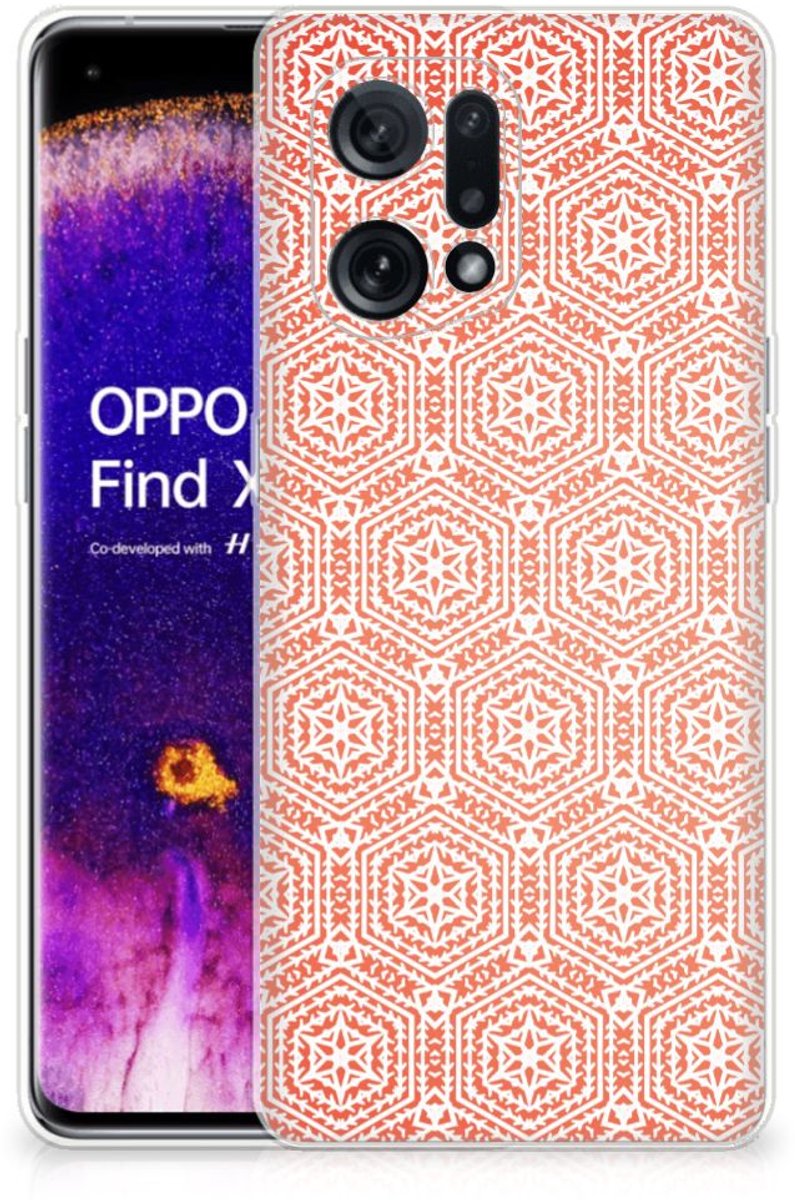 OPPO Find X5 TPU bumper Pattern Orange