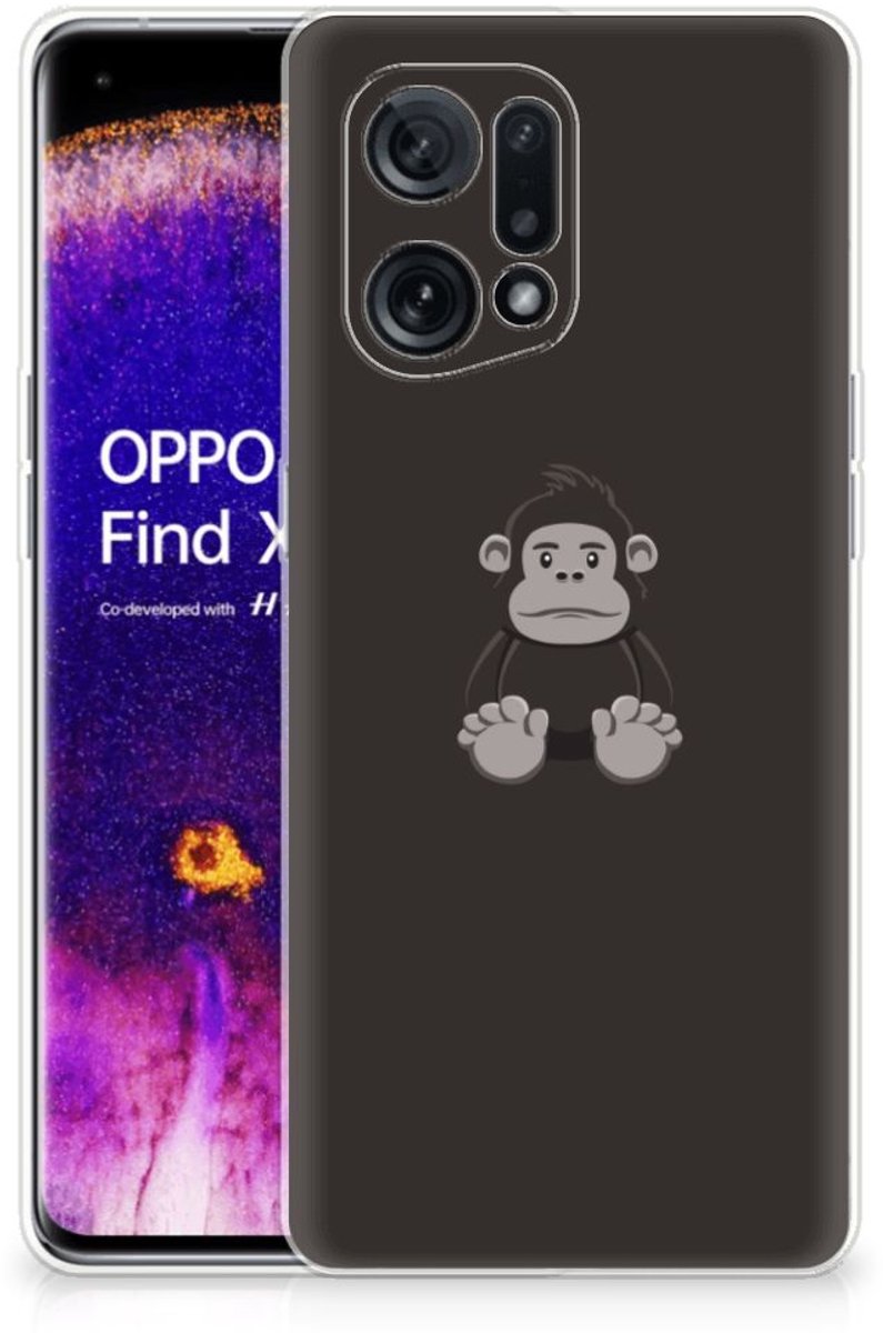 Back Cover voor OPPO Find X5 Telefoonhoesje met Naam Gorilla