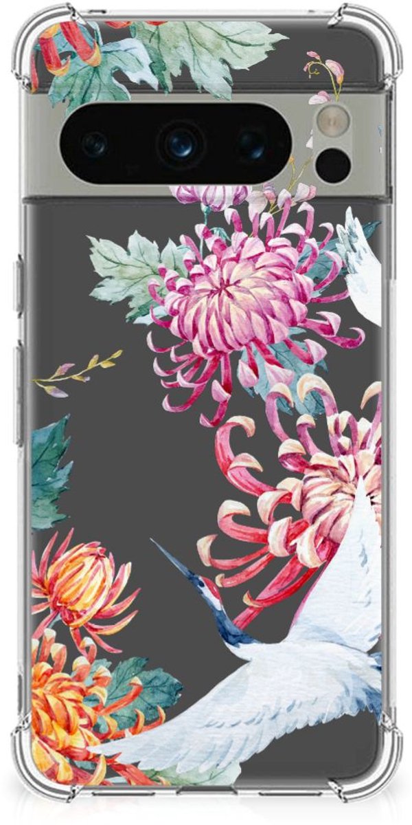 Google Pixel 8 Pro Case Anti-shock Bird Flowers