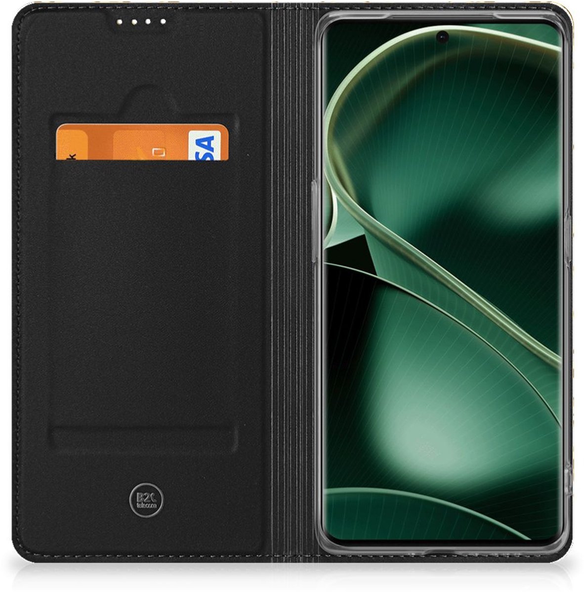 OPPO X6 Pro Smart Cover Gouden Bloemen