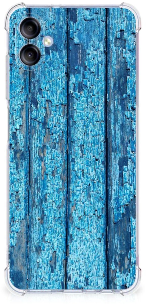 Back Cover voor Samsung Galaxy A05 Stevig Telefoonhoesje Wood Blue