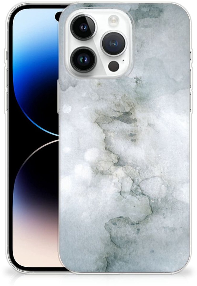 Hoesje maken iPhone 14 Pro Max Painting Grey