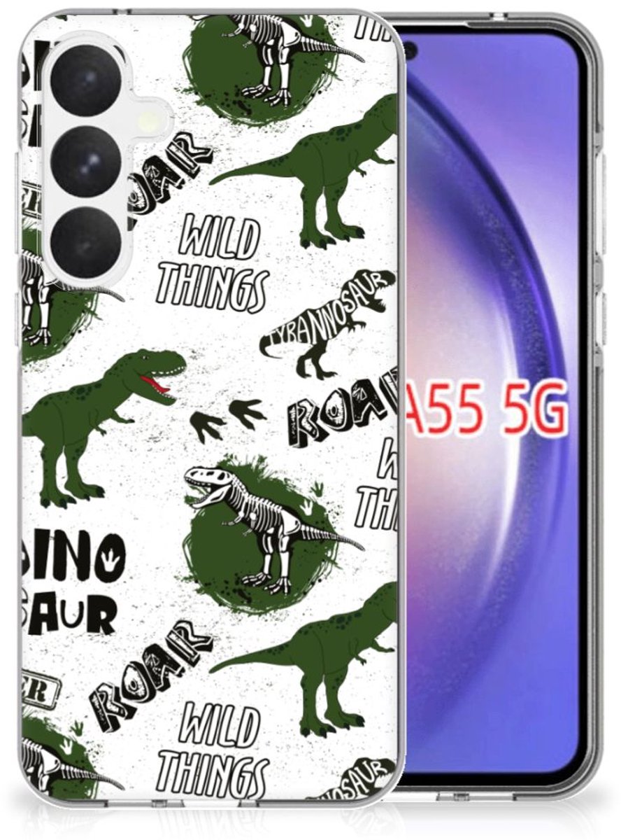 TPU Hoesje voor Samsung Galaxy A55 Dinosaurus