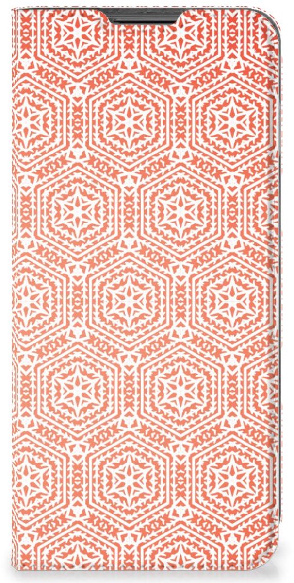Motorola Moto G22 Hoesje met Magneet Pattern Orange
