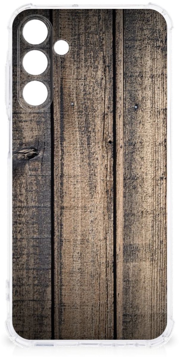 Samsung Galaxy A15 Stevig Telefoonhoesje Steigerhout