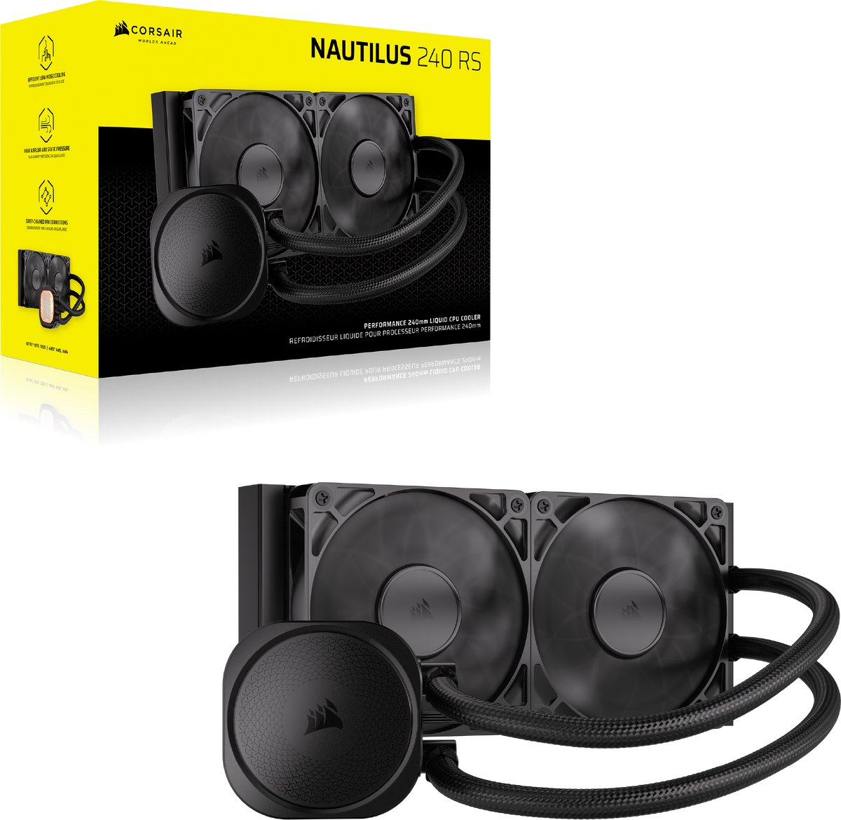 Corsair NAUTILUS 240 RS CPU-vloeistofkoeler waterkoeling
