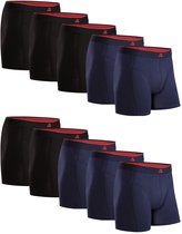 Boxers DANISH ENDURANCE en viscose de Bamboe pour homme - Sous-vêtements ultime - Lot de 10 - Zwart et bleu marine - Taille L
