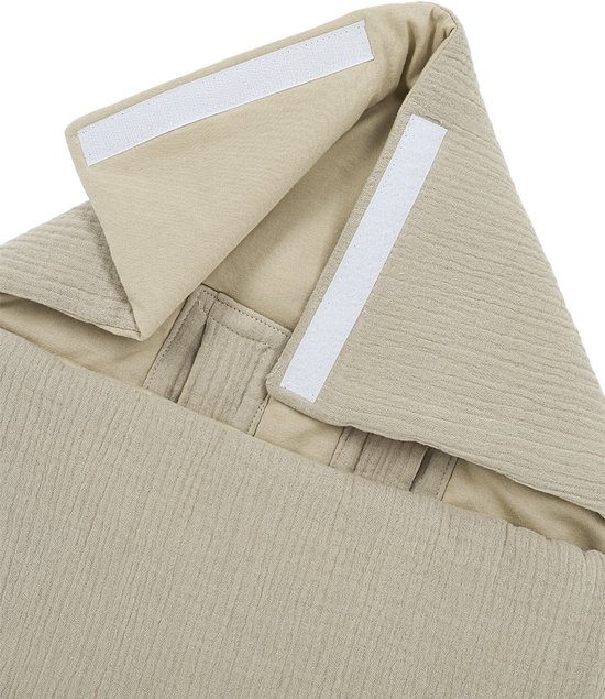 Meyco Baby Uni voetenzak - pre-washed hydrofiel - sand - 40x82cm van Meyco — afbeelding 3