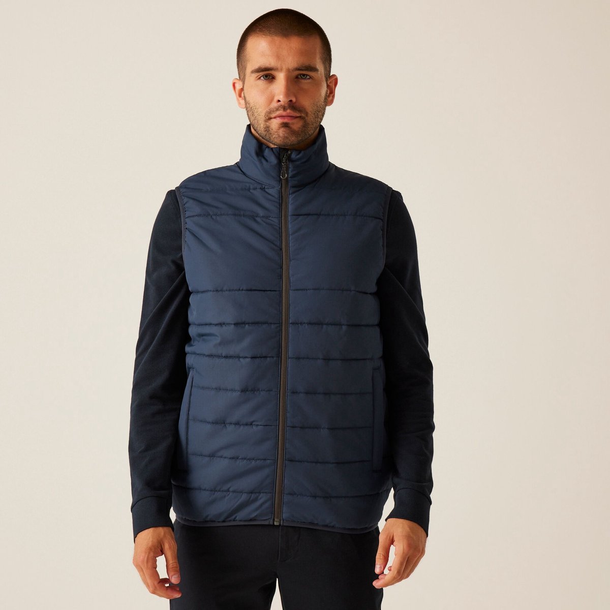 Jas Hiking Heren Thermisch Blauw